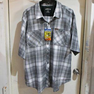 Orvis Men's Short Sleeve Woven Shirt‎ GRAY